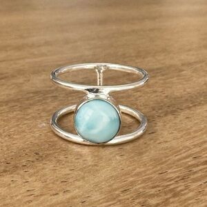 NWOT Sundance Cloud Reflection Ring, Larimar, Sterling Silver